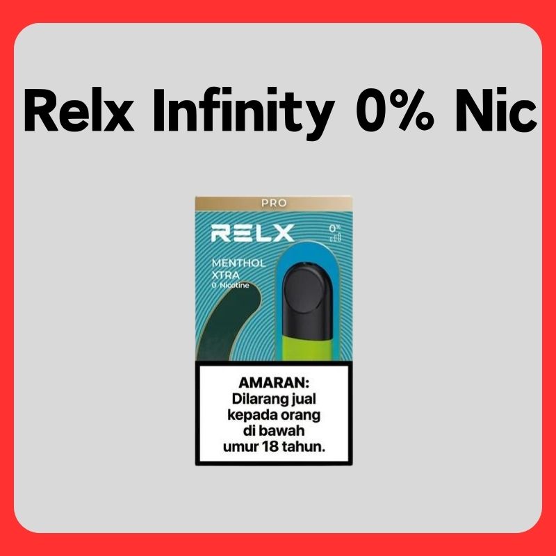 RELX Infinity Pod 0% Nic (3pcs) Singapore | Zero Nicotine
