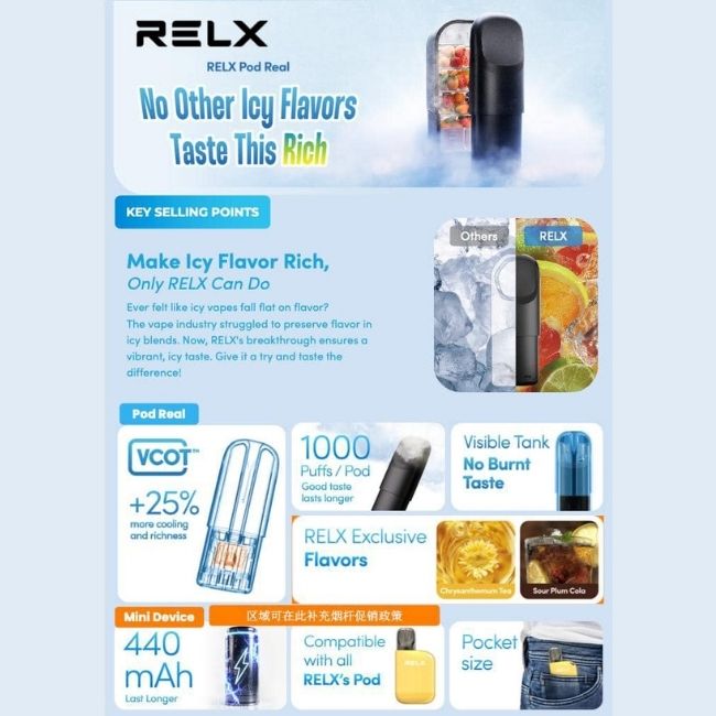 relx pod compatible Vaporesso Eco Nano Replacement Pod - Buy 2 For € 7.99