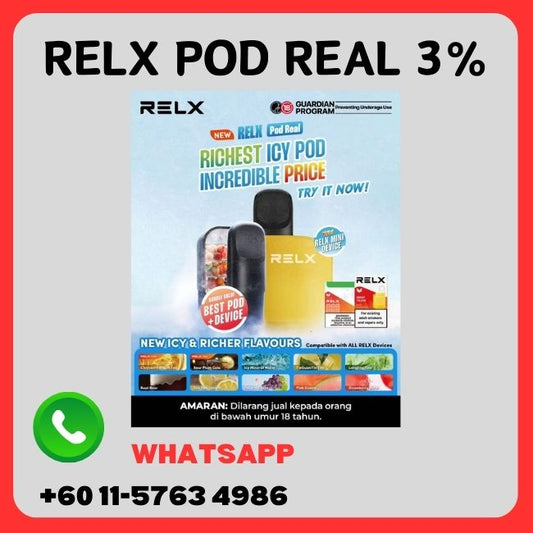 Relx Infinity Pod (3pcs – 1.9ml, 30mg/50mg)